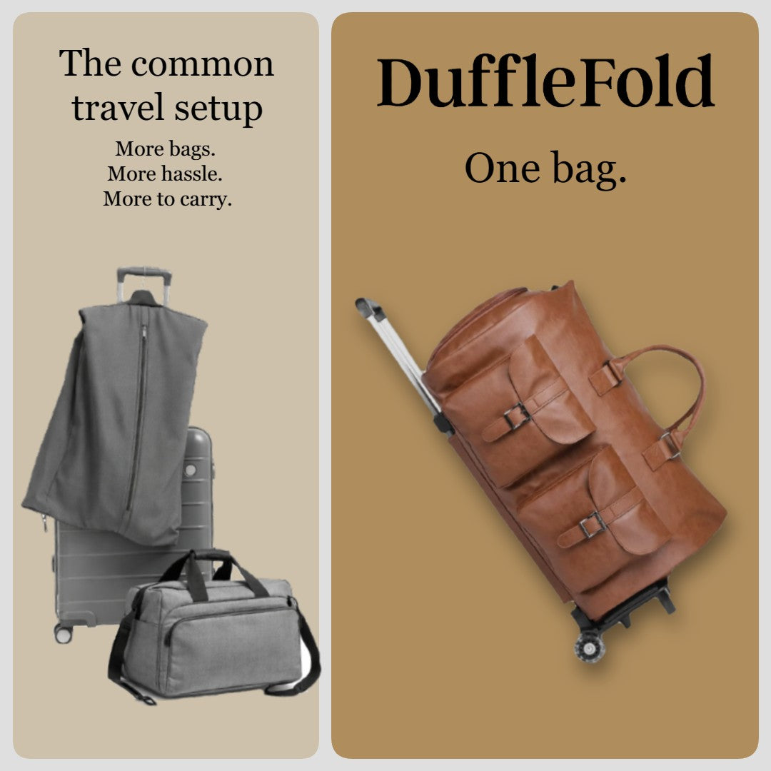 DuffleFold LARGE + Trolley & Wheels